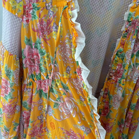 HAH Make it a Double Kyoto Kimono Marigold Robe Size S - Picture 4 of 8
